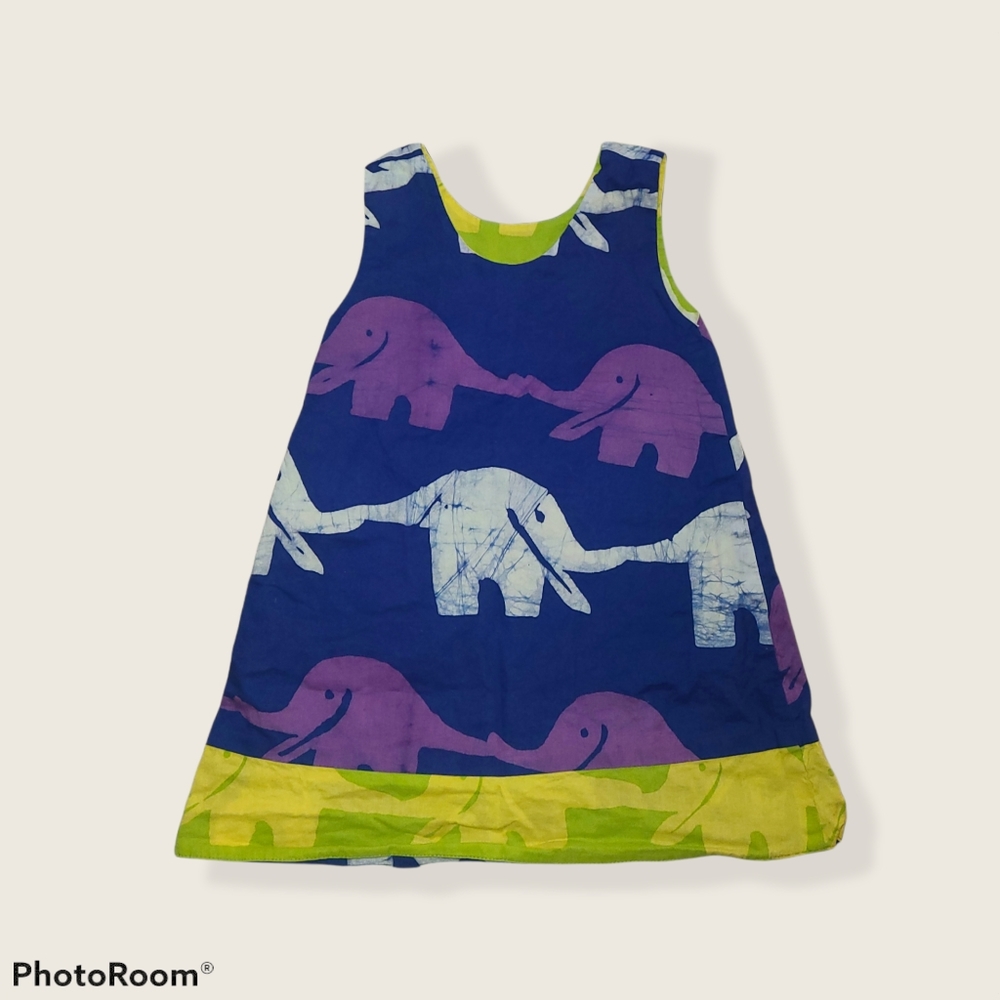 Reversible Global Mama Girls Dress, SIZE 4